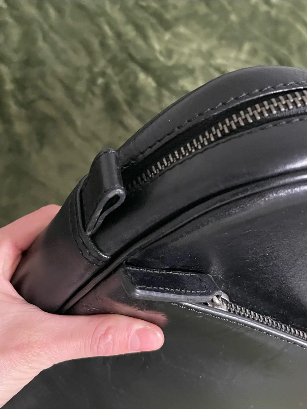 Blackbrook Black Leather Men's Briefcase Bag